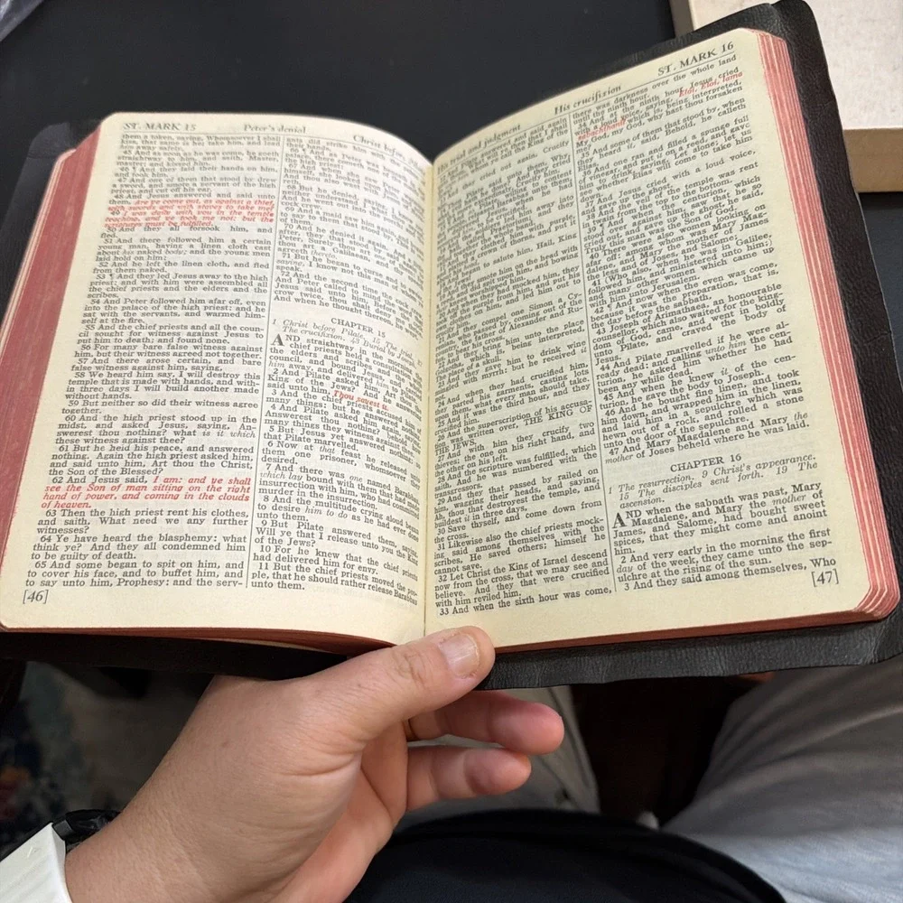 Vintage KJV Hot Bible Red Letter Edition With Original Box